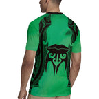 Personalised Moko Kauae New Zealand Rugby Jersey Maori Chin Tattoo Green - Aussie Hoodie