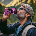 Personalised Moko Kauae New Zealand 4 in 1 Can Cooler Tumbler Maori Chin Tattoo Pink - Aussie Hoodie