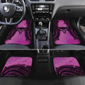 Personalised Moko Kauae New Zealand Car Mats Maori Chin Tattoo Pink - Aussie Hoodie