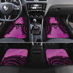 Personalised Moko Kauae New Zealand Car Mats Maori Chin Tattoo Pink - Aussie Hoodie