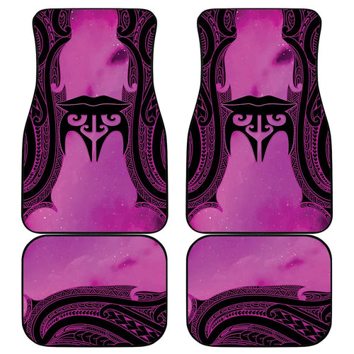 Personalised Moko Kauae New Zealand Car Mats Maori Chin Tattoo Pink - Aussie Hoodie