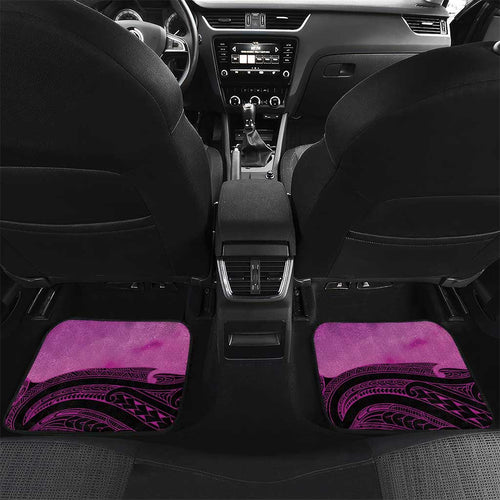 Personalised Moko Kauae New Zealand Car Mats Maori Chin Tattoo Pink - Aussie Hoodie
