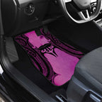 Personalised Moko Kauae New Zealand Car Mats Maori Chin Tattoo Pink - Aussie Hoodie