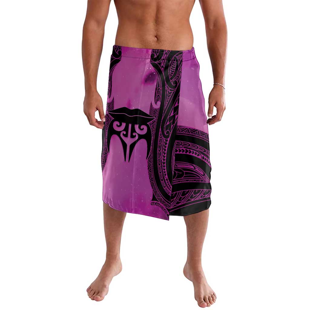 Personalised Moko Kauae New Zealand Lavalava Maori Chin Tattoo Pink - Aussie Hoodie