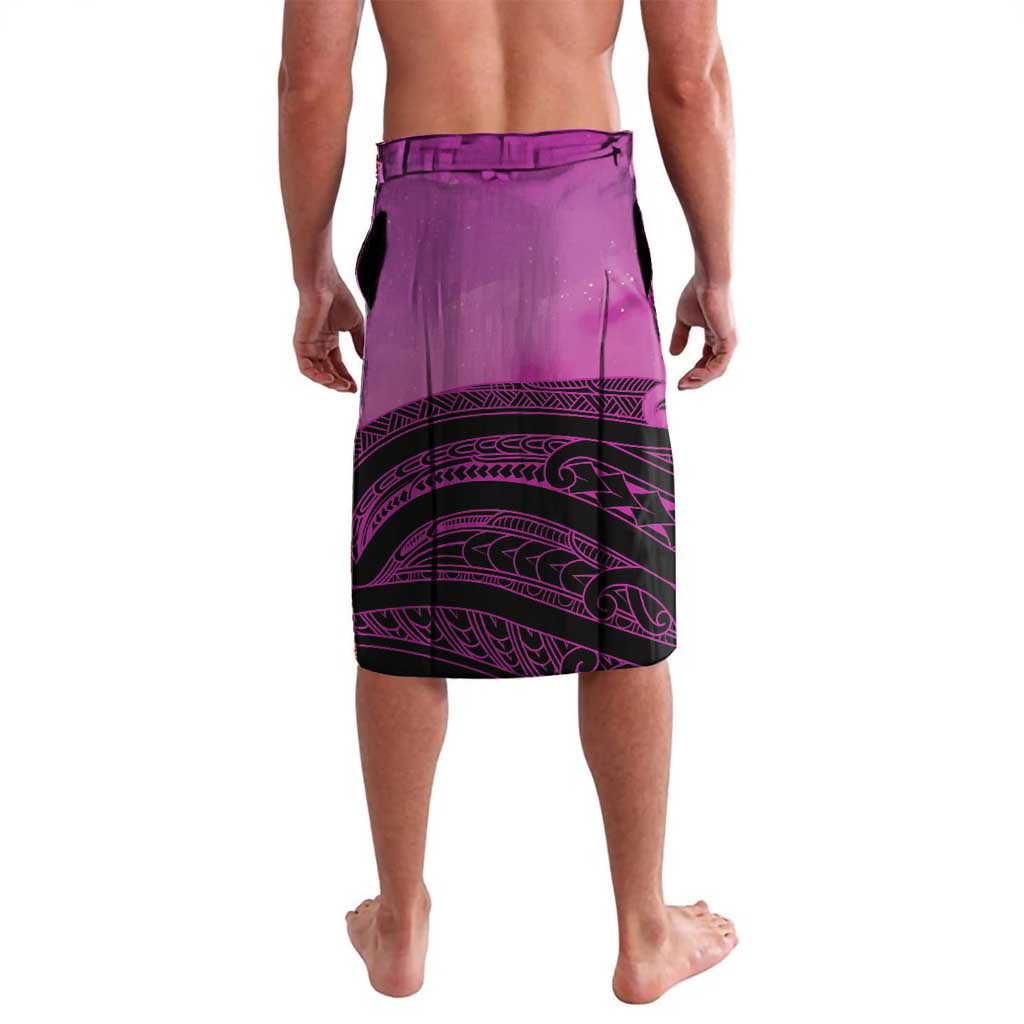 Personalised Moko Kauae New Zealand Lavalava Maori Chin Tattoo Pink - Aussie Hoodie