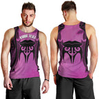 Personalised Moko Kauae New Zealand Men Tank Top Maori Chin Tattoo Pink - Aussie Hoodie