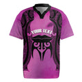 Personalised Moko Kauae New Zealand Rugby Jersey Maori Chin Tattoo Pink - Aussie Hoodie