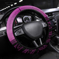 Moko Kauae New Zealand Steering Wheel Cover Maori Chin Tattoo Pink - Aussie Hoodie
