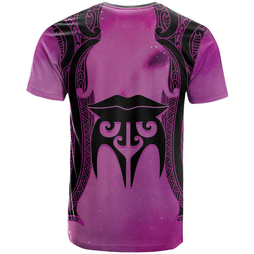 Personalised Moko Kauae New Zealand T Shirt Maori Chin Tattoo Pink - Aussie Hoodie
