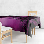 Personalised Moko Kauae New Zealand Tablecloth Maori Chin Tattoo Pink - Aussie Hoodie