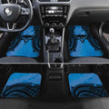 Personalised Moko Kauae New Zealand Car Mats Maori Chin Tattoo Blue - Aussie Hoodie