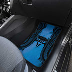 Personalised Moko Kauae New Zealand Car Mats Maori Chin Tattoo Blue - Aussie Hoodie