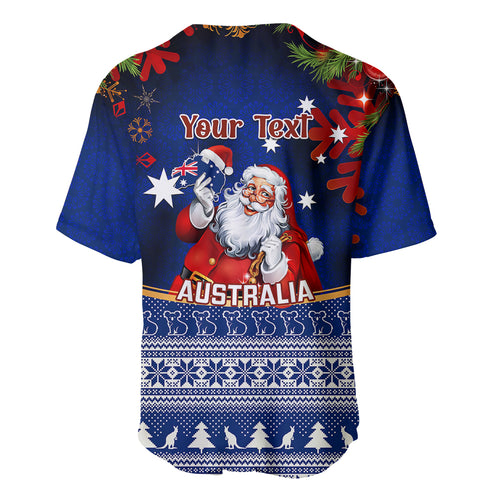 personalised-christmas-in-july-baseball-jersey-happy-santa-claus-with-australia-map-blue-style