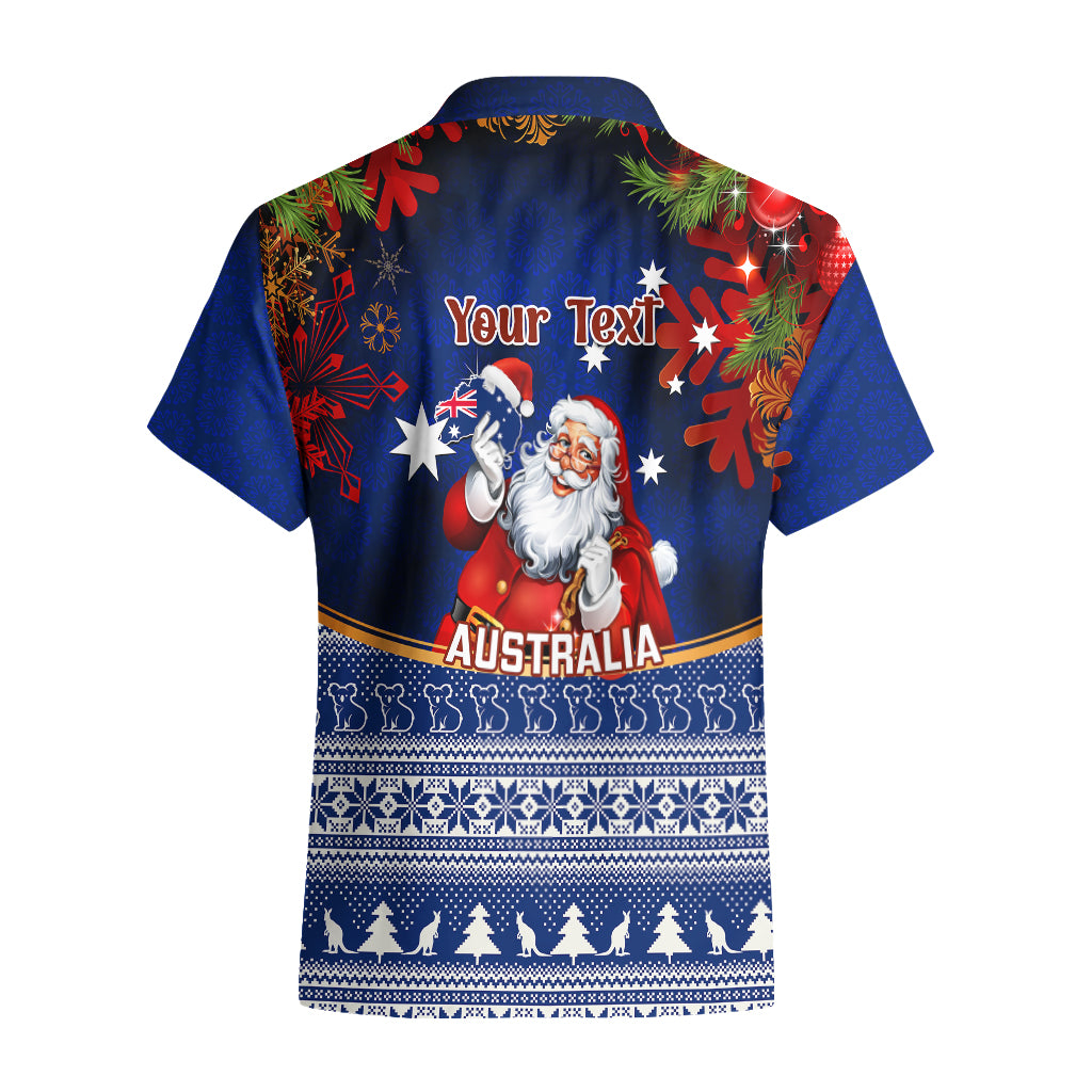 personalised-christmas-in-july-hawaiian-shirt-happy-santa-claus-with-australia-map-blue-style