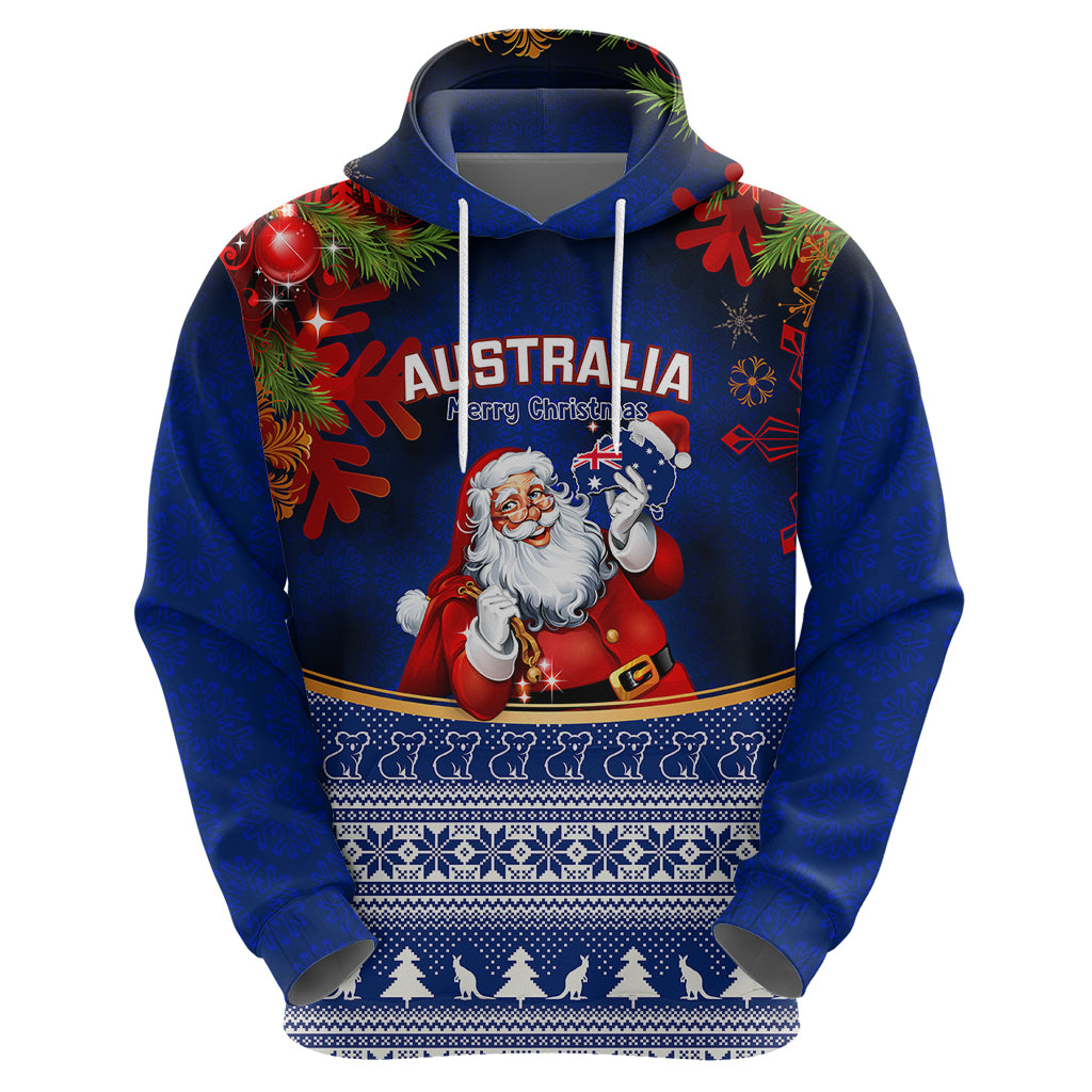 personalised-christmas-in-july-hoodie-happy-santa-claus-with-australia-map-blue-style