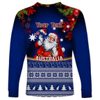 personalised-christmas-in-july-long-sleeve-shirt-happy-santa-claus-with-australia-map-blue-style