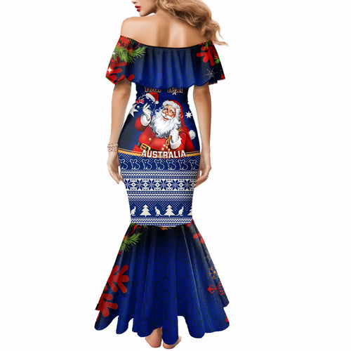 personalised-christmas-in-july-mermaid-dress-happy-santa-claus-with-australia-map-blue-style