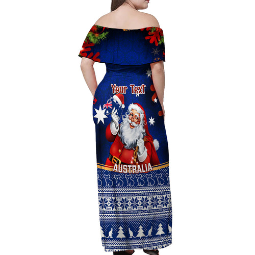 personalised-christmas-in-july-off-shoulder-maxi-dress-happy-santa-claus-with-australia-map-blue-style