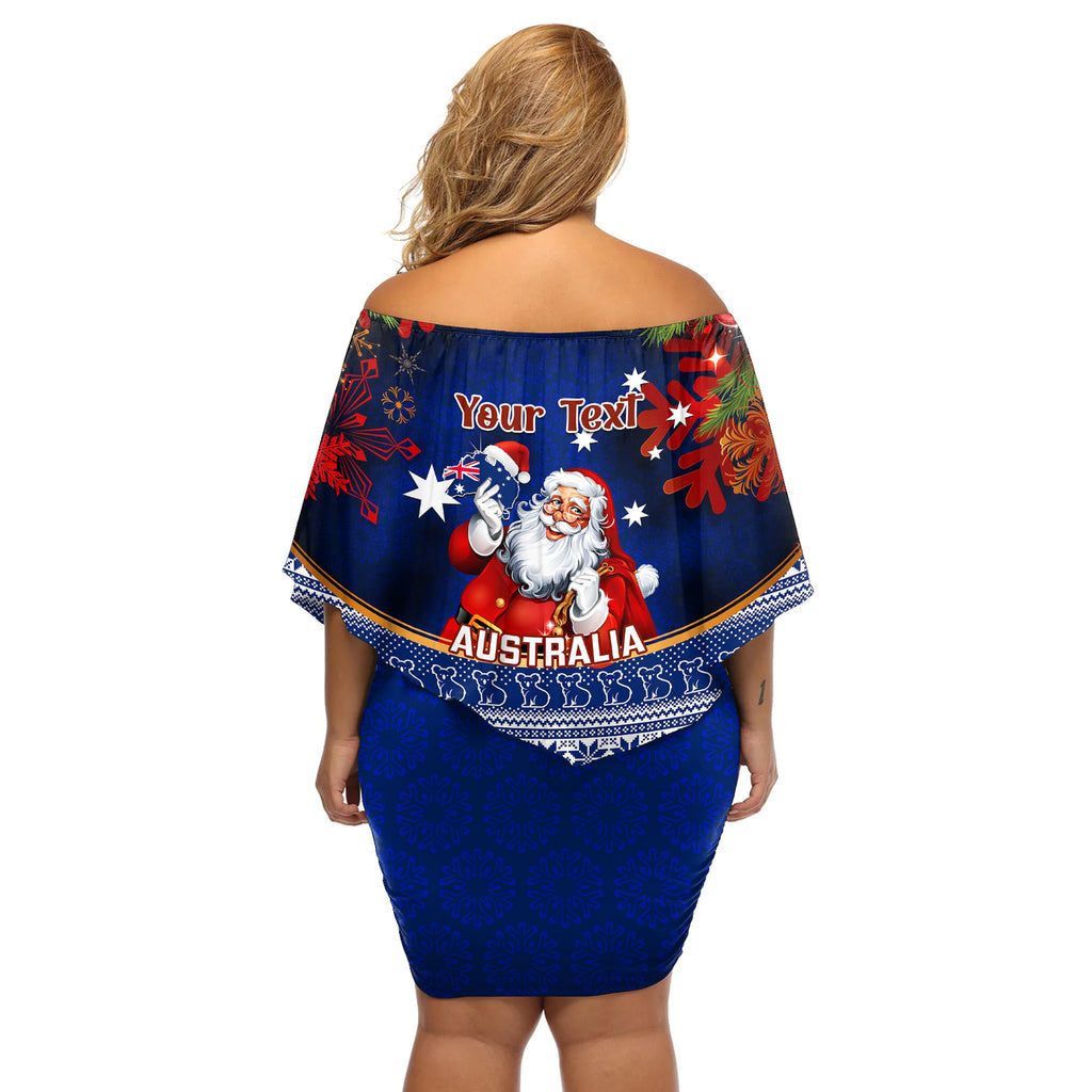 personalised-christmas-in-july-off-shoulder-short-dress-happy-santa-claus-with-australia-map-blue-style