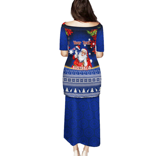 personalised-christmas-in-july-puletasi-happy-santa-claus-with-australia-map-blue-style