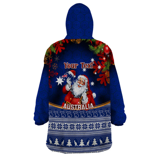personalised-christmas-in-july-wearable-blanket-hoodie-happy-santa-claus-with-australia-map-blue-style