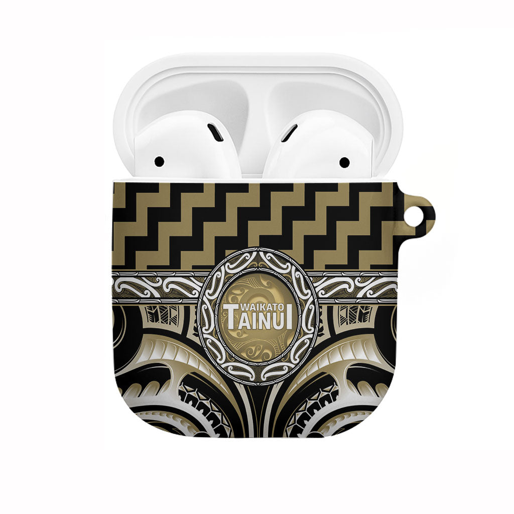 Aotearoa Waikato Tainui AirPods Case Maori Iwi Poutama Puhoro Tattoo