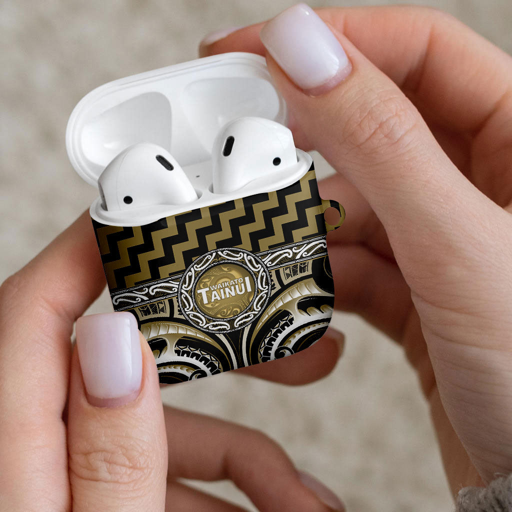 Aotearoa Waikato Tainui AirPods Case Maori Iwi Poutama Puhoro Tattoo