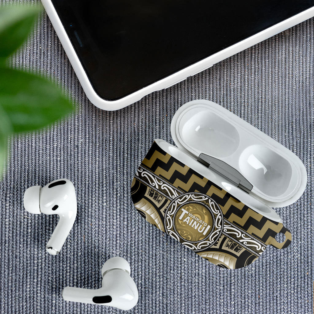 Aotearoa Waikato Tainui AirPods Case Maori Iwi Poutama Puhoro Tattoo