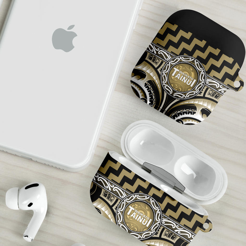 Aotearoa Waikato Tainui AirPods Case Maori Iwi Poutama Puhoro Tattoo