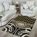 Aotearoa Waikato Tainui Area Rug Maori Iwi Poutama Puhoro Tattoo