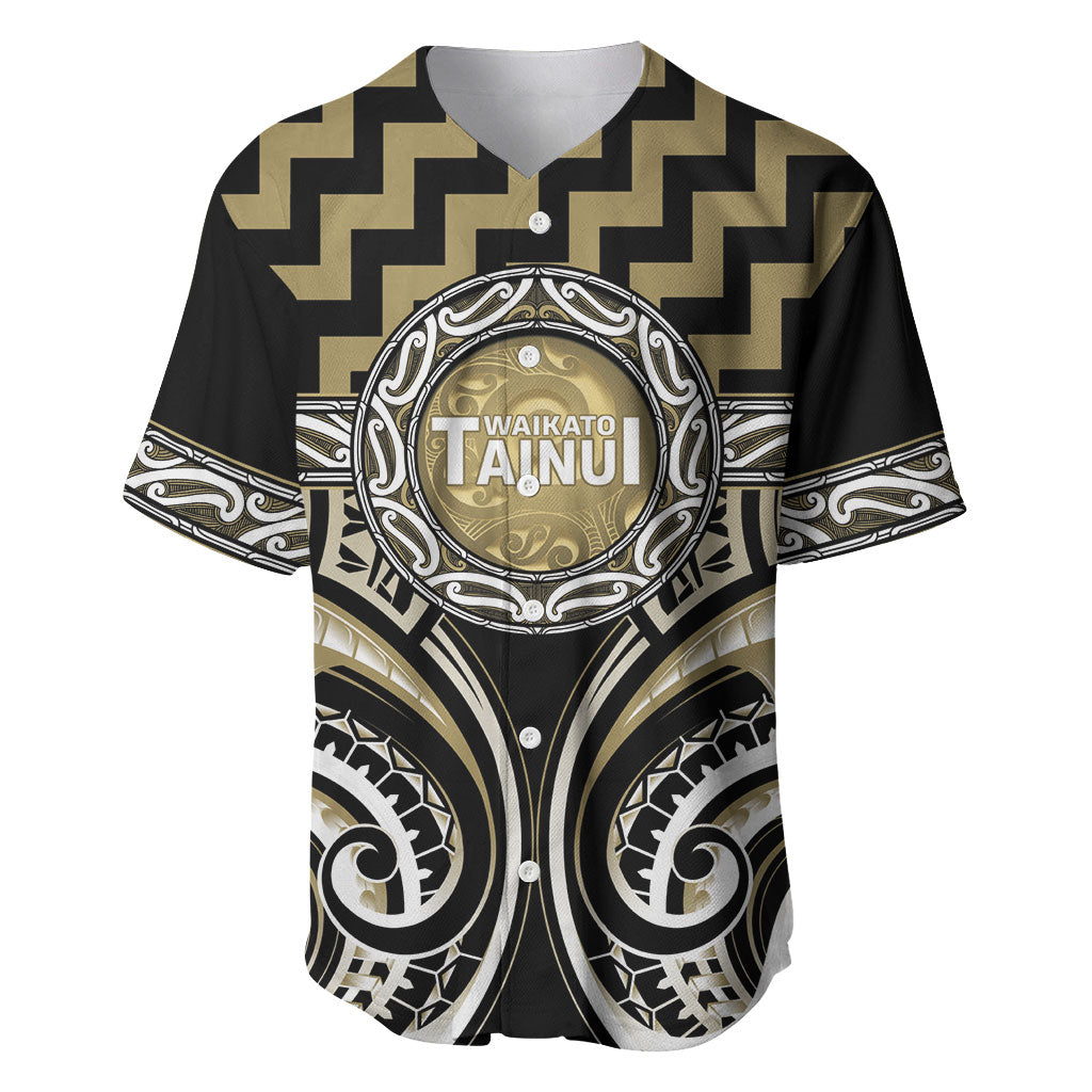 Aotearoa Waikato Tainui Personalised Baseball Jersey Maori Iwi Poutama Puhoro Tattoo
