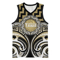 Aotearoa Waikato Tainui Personalised Basketball Jersey Maori Iwi Poutama Puhoro Tattoo