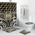 Aotearoa Waikato Tainui Bathroom Set Maori Iwi Poutama Puhoro Tattoo