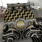 Aotearoa Waikato Tainui Bedding Set Maori Iwi Poutama Puhoro Tattoo