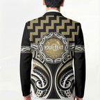 Aotearoa Waikato Tainui Personalised Blazer Maori Iwi Poutama Puhoro Tattoo