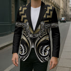 Aotearoa Waikato Tainui Personalised Blazer Maori Iwi Poutama Puhoro Tattoo