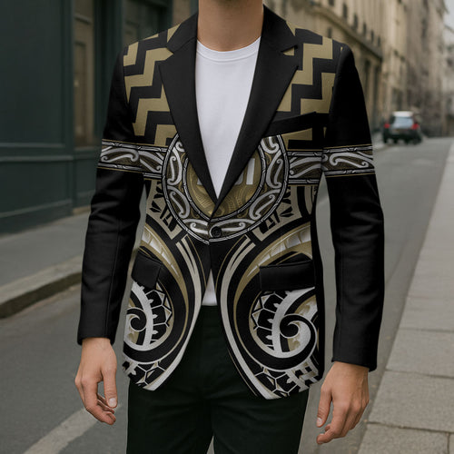 Aotearoa Waikato Tainui Personalised Blazer Maori Iwi Poutama Puhoro Tattoo