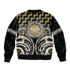 Aotearoa Waikato Tainui Personalised Bomber Jacket Maori Iwi Poutama Puhoro Tattoo
