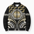 Aotearoa Waikato Tainui Personalised Bomber Puffer Jacket Maori Iwi Poutama Puhoro Tattoo
