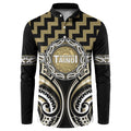 Aotearoa Waikato Tainui Personalised Button Sweatshirt Maori Iwi Poutama Puhoro Tattoo