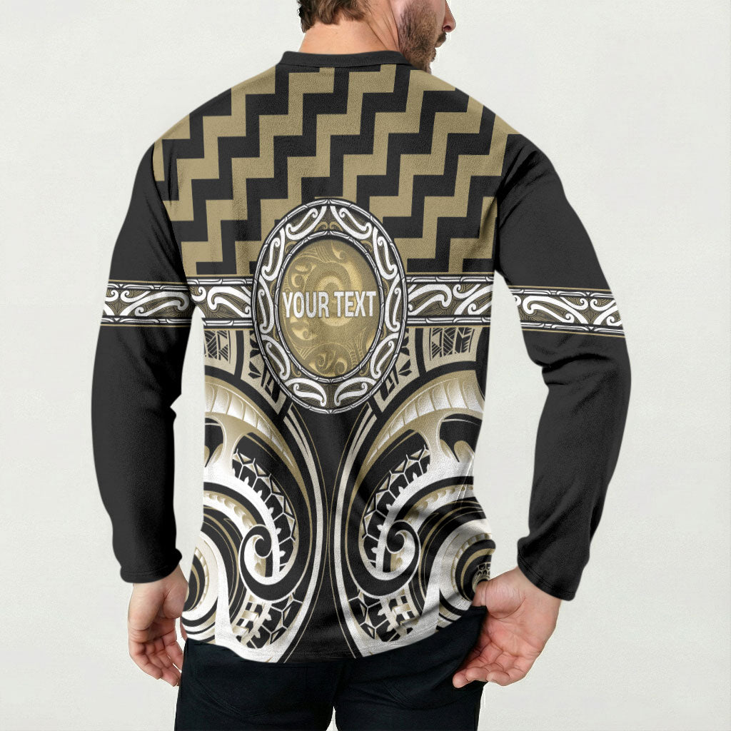 Aotearoa Waikato Tainui Personalised Button Sweatshirt Maori Iwi Poutama Puhoro Tattoo