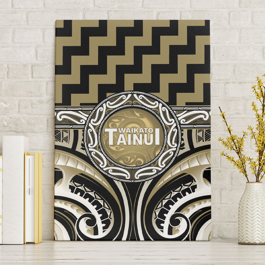 Aotearoa Waikato Tainui Canvas Wall Art Maori Iwi Poutama Puhoro Tattoo