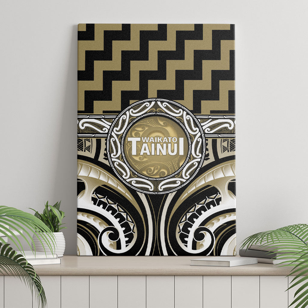 Aotearoa Waikato Tainui Canvas Wall Art Maori Iwi Poutama Puhoro Tattoo