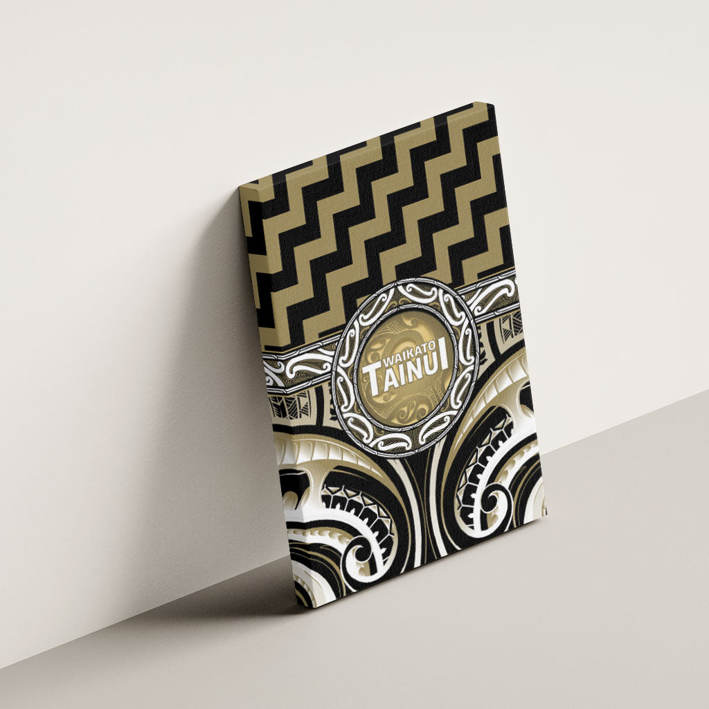 Aotearoa Waikato Tainui Canvas Wall Art Maori Iwi Poutama Puhoro Tattoo