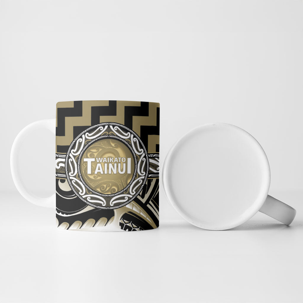 Aotearoa Waikato Tainui Personalised Ceramic Mug Maori Iwi Poutama Puhoro Tattoo