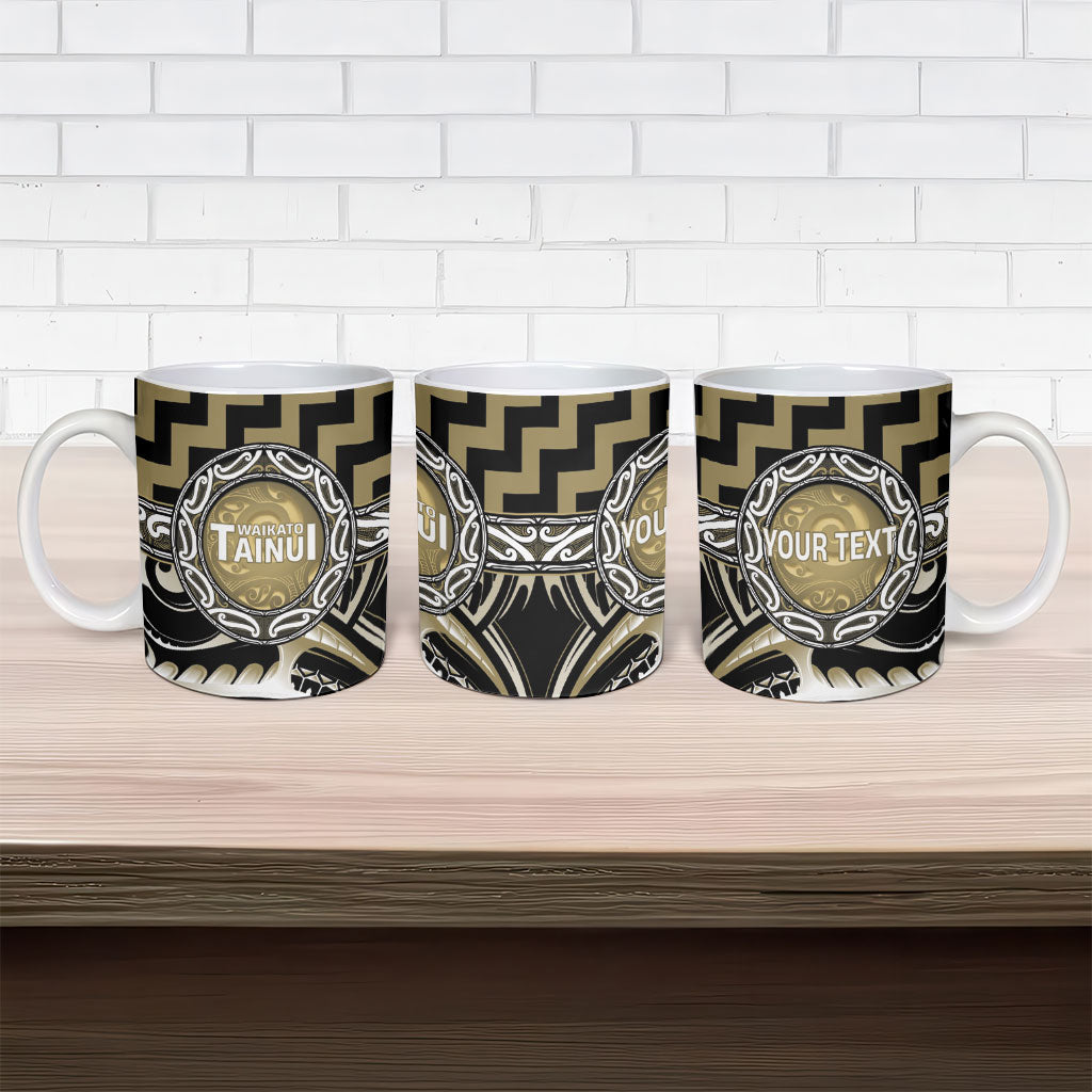 Aotearoa Waikato Tainui Personalised Ceramic Mug Maori Iwi Poutama Puhoro Tattoo