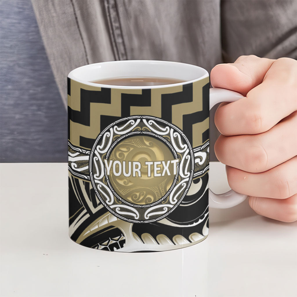 Aotearoa Waikato Tainui Personalised Ceramic Mug Maori Iwi Poutama Puhoro Tattoo