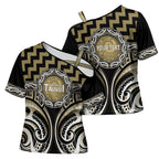 Aotearoa Waikato Tainui Personalised Cross Shoulder Shirt Maori Iwi Poutama Puhoro Tattoo