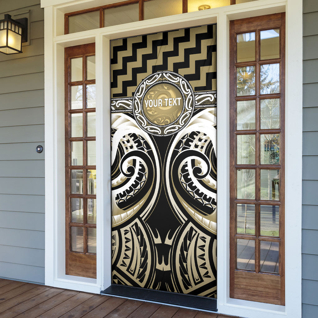 Aotearoa Waikato Tainui Personalised Door Cover Maori Iwi Poutama Puhoro Tattoo