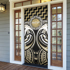 Aotearoa Waikato Tainui Personalised Door Cover Maori Iwi Poutama Puhoro Tattoo